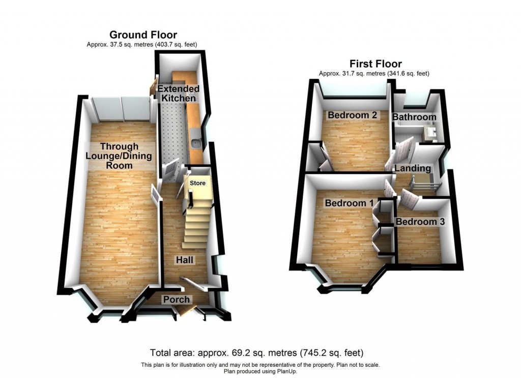 Floorplans For Ermington Crescent, Hodge Hill, Birmingham