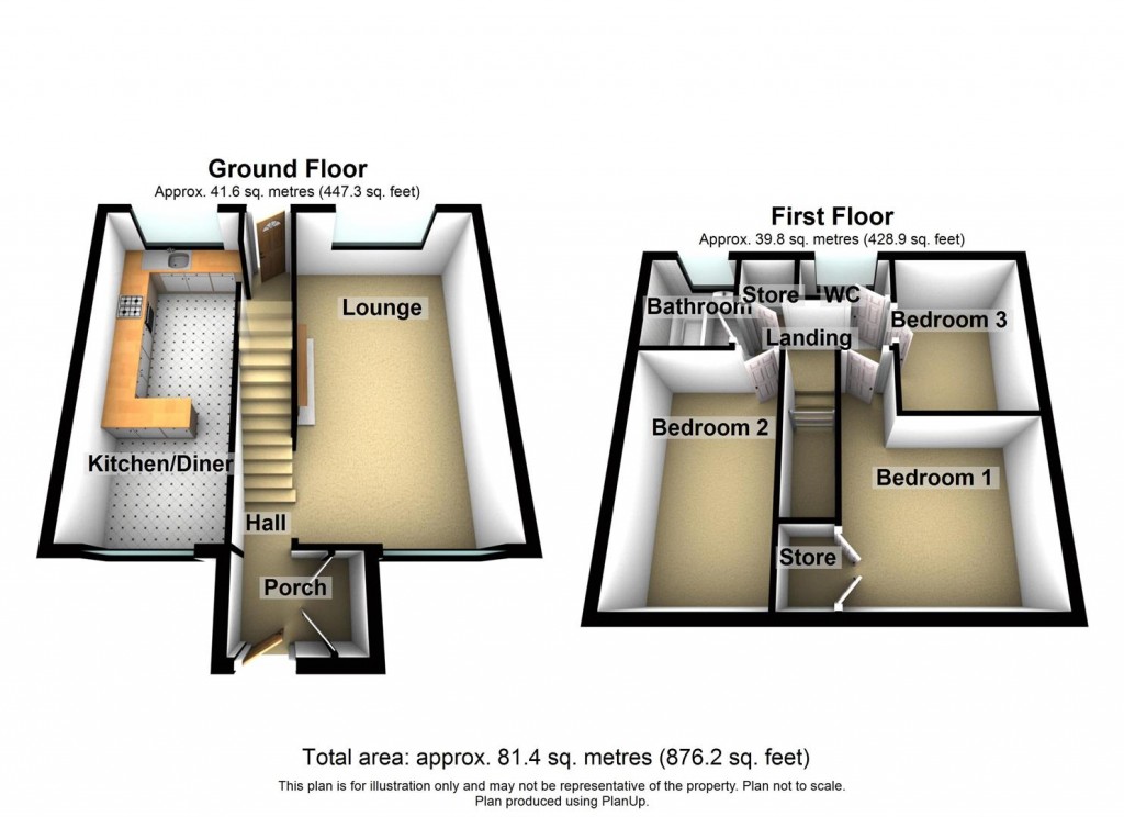 Floorplans For Camplea Croft, Fordbridge