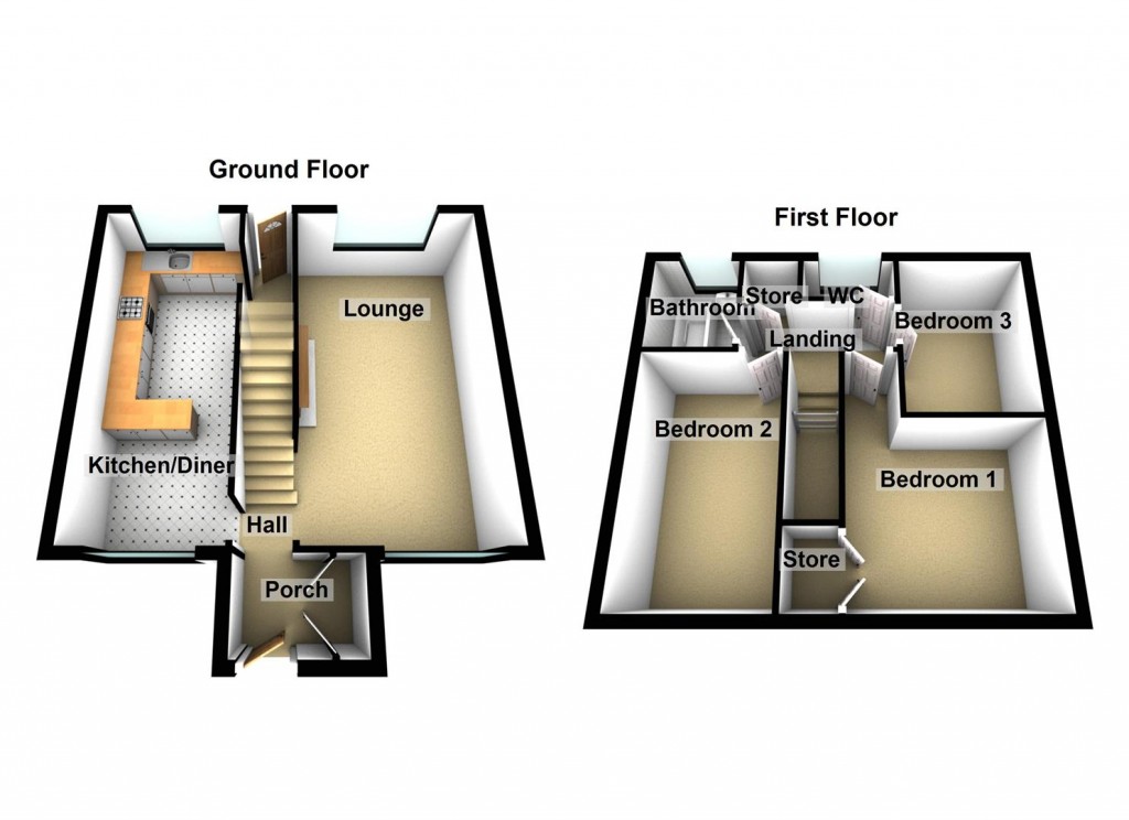 Floorplans For Camplea Croft, Fordbridge