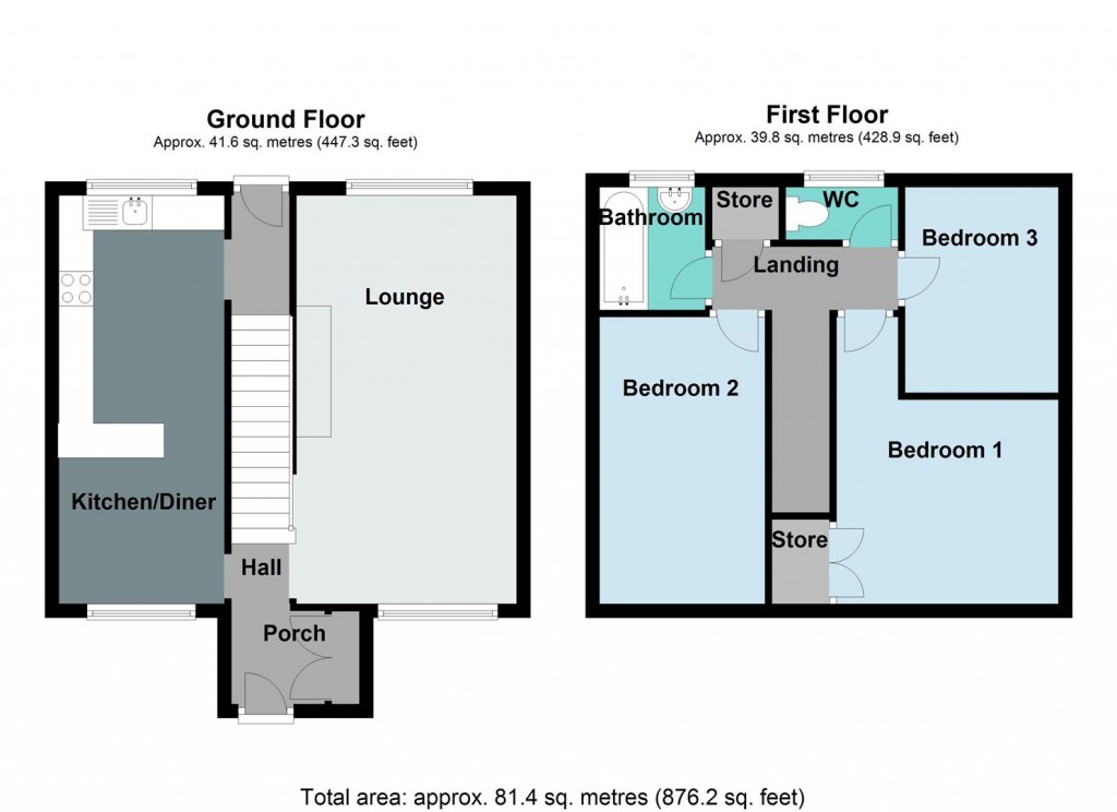 Floorplans For Camplea Croft, Fordbridge
