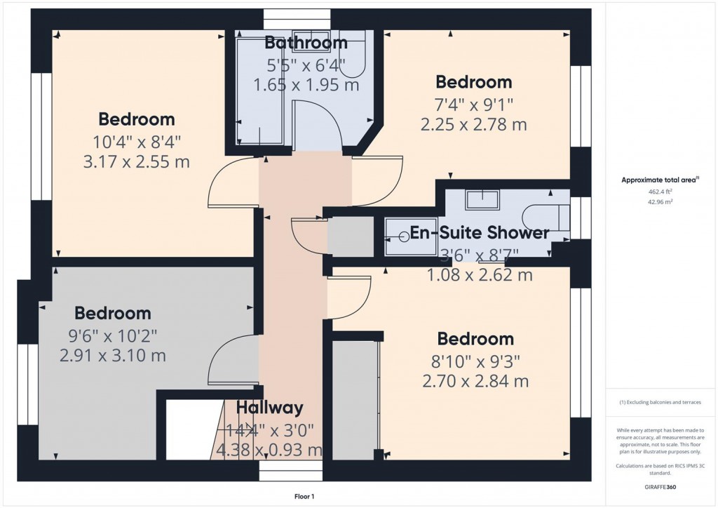 Floorplans For Kennerley Road, South Yardley, Birmingham