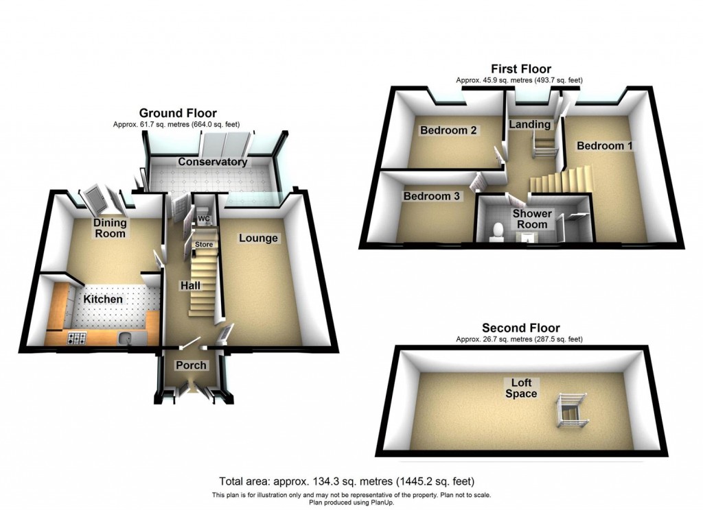 Floorplans For Tonbridge Road, Erdington, Birmingham