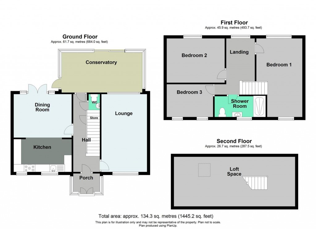 Floorplans For Tonbridge Road, Erdington, Birmingham