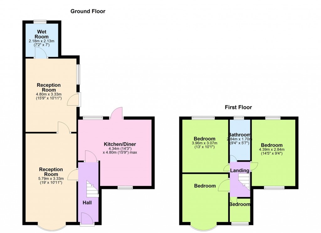 Floorplans For Measham Grove, Birmingham