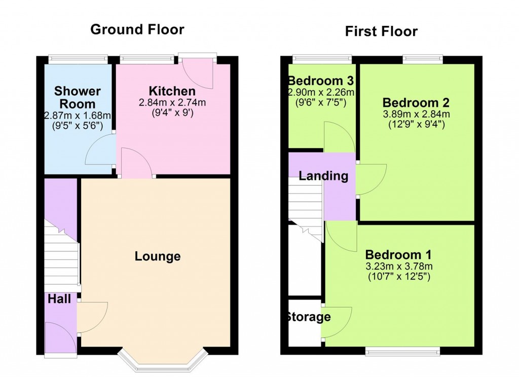 Floorplans For Fieldhouse Road, Birmingham