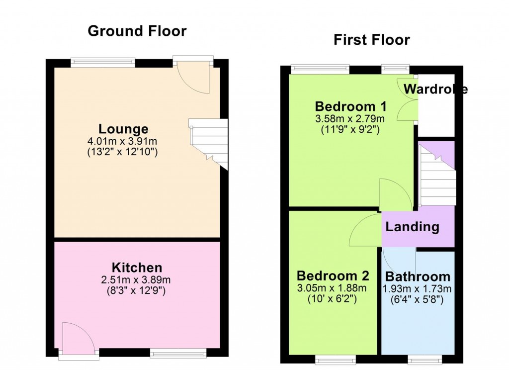 Floorplans For The Cedars, Birmingham