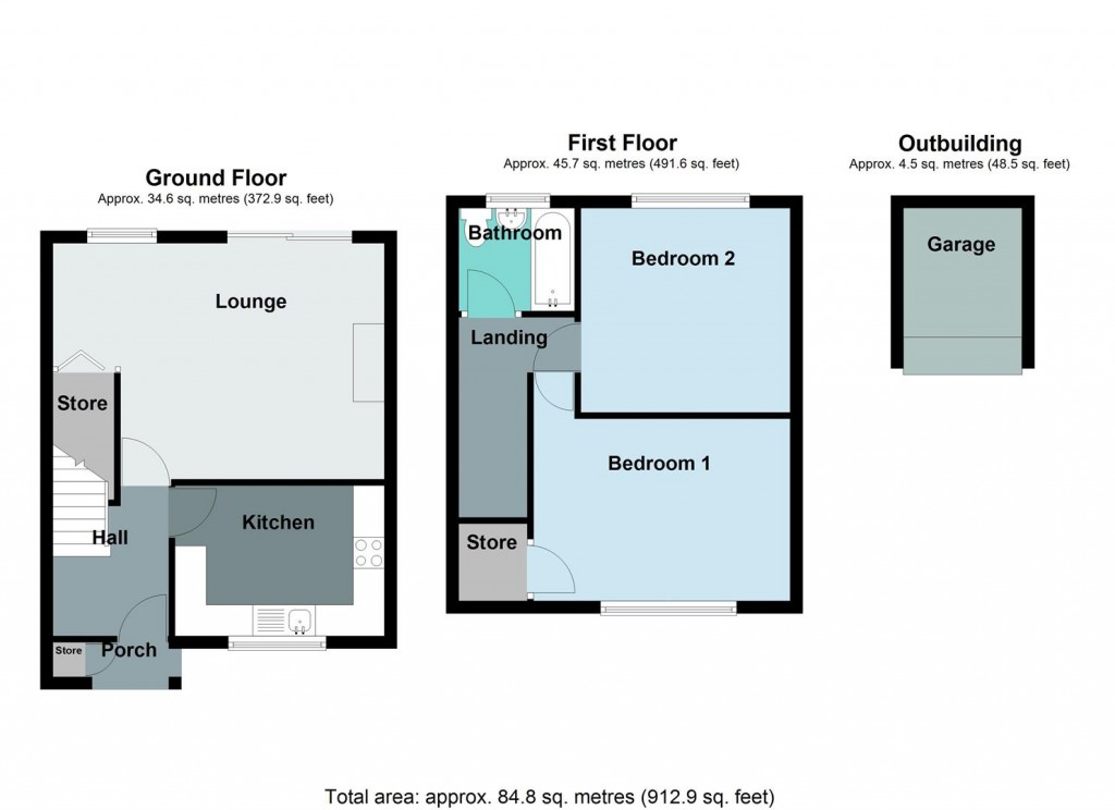Floorplans For Hillaries Road, Erdington, Birmingham