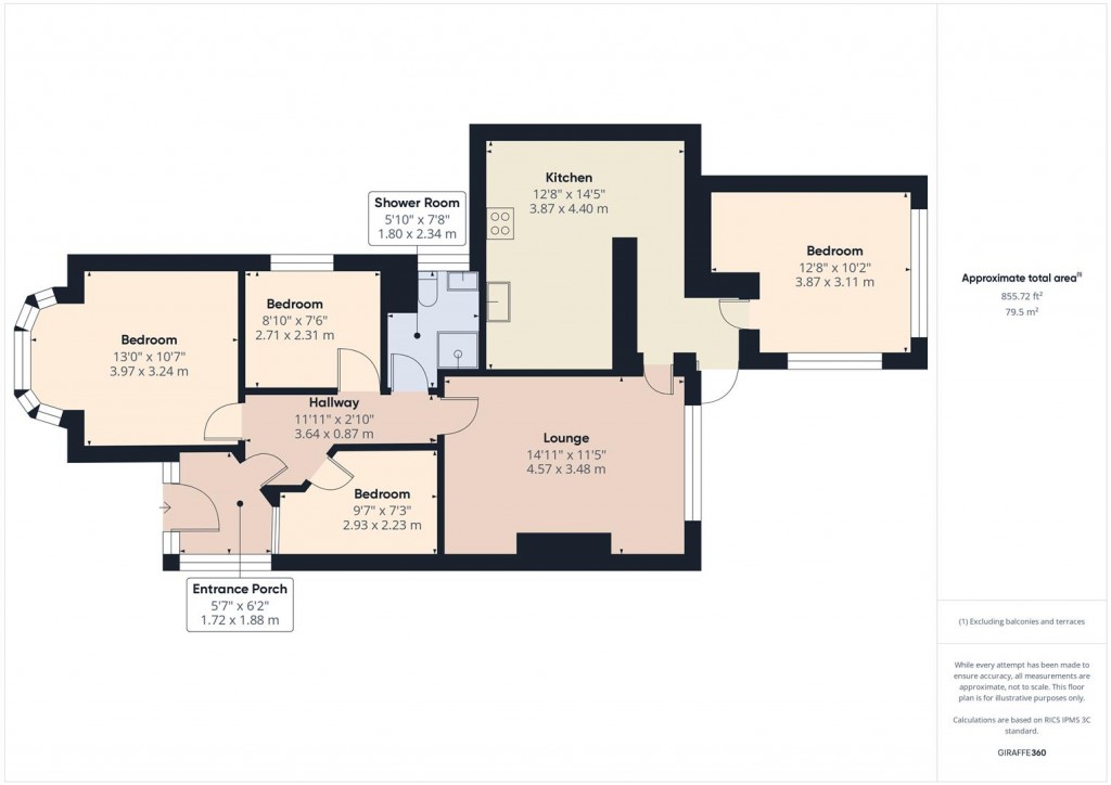 Floorplans For Heathland Avenue, Hodge Hill, Birmingham
