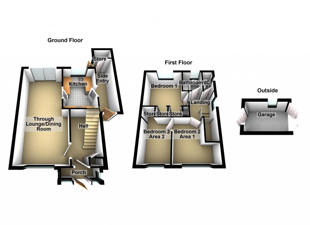 Floorplans For Gerardsfield Road, Stechford, Birmingham