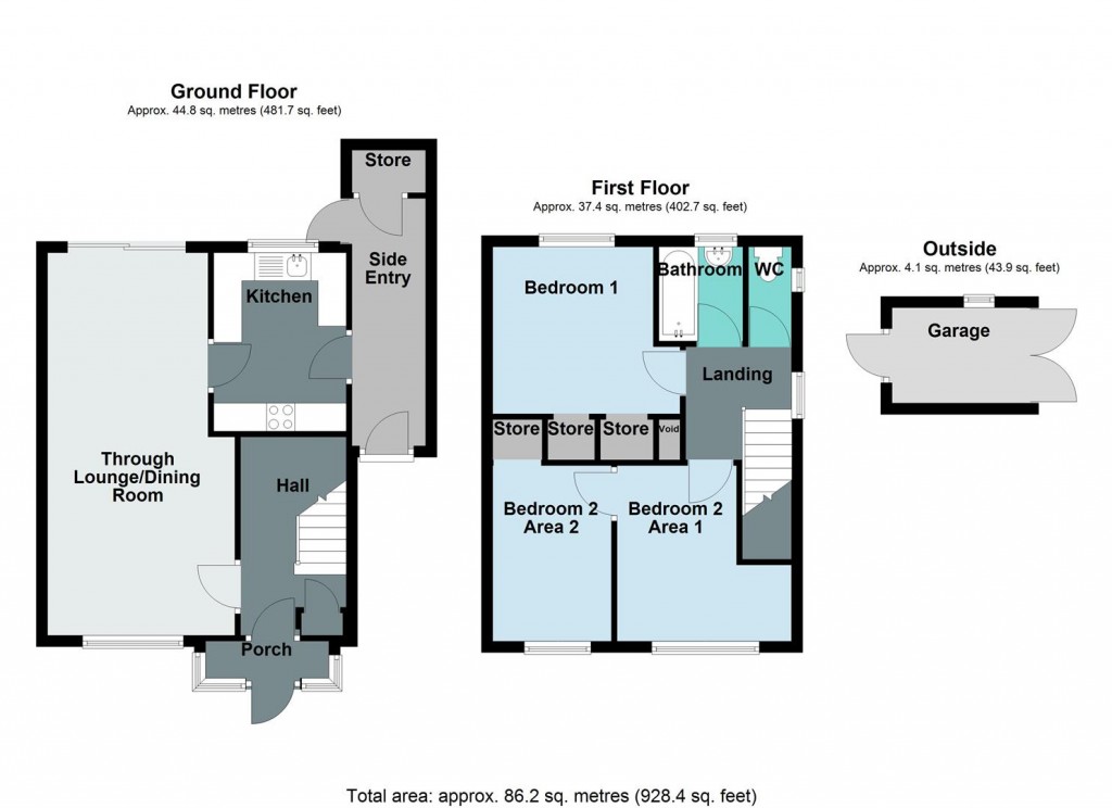 Floorplans For Gerardsfield Road, Stechford, Birmingham