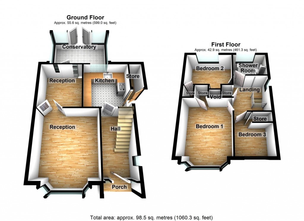 Floorplans For Balmoral Road, Castle Bromwich, Birmingham