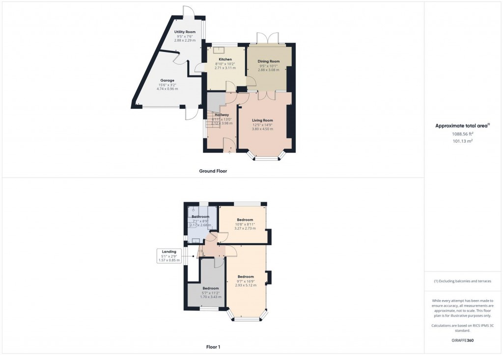 Floorplans For Inglefield Road, Birmingham