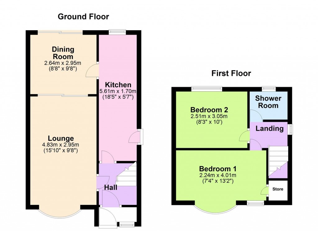 Floorplans For Clay Lane, Birmingham