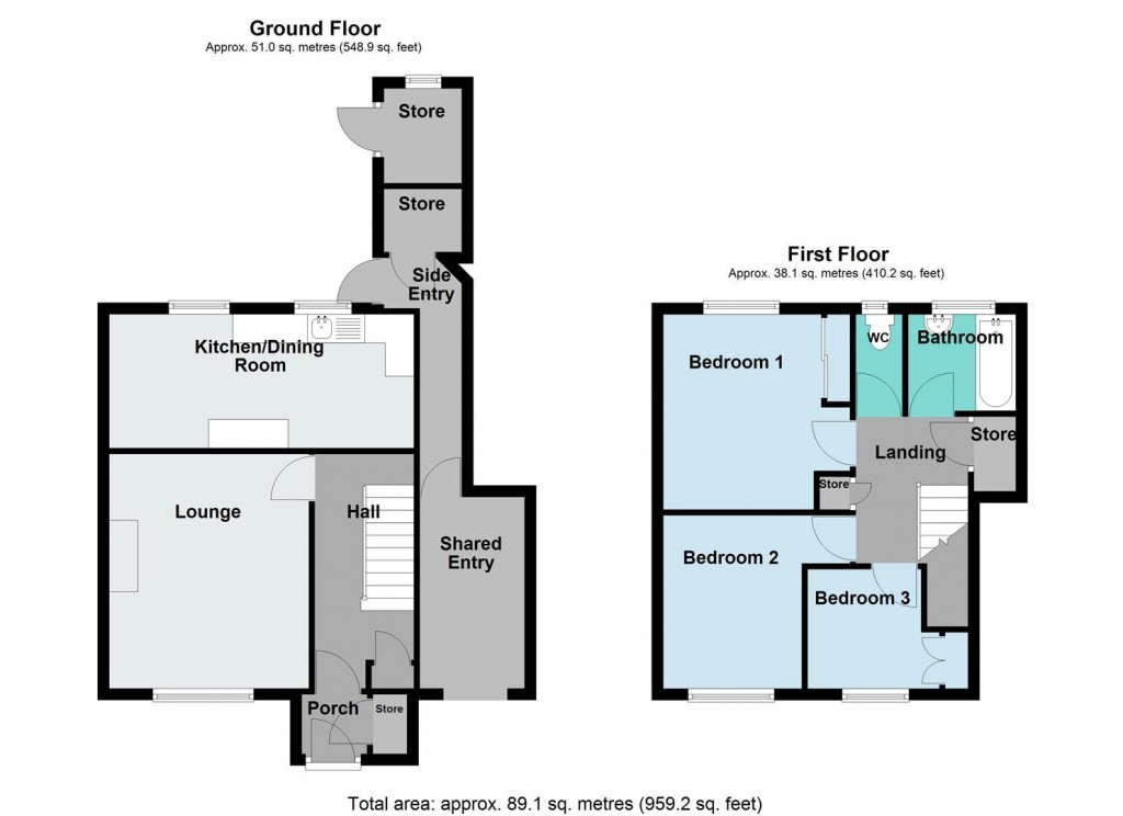 Floorplans For Nearmoor Road, Birmingham