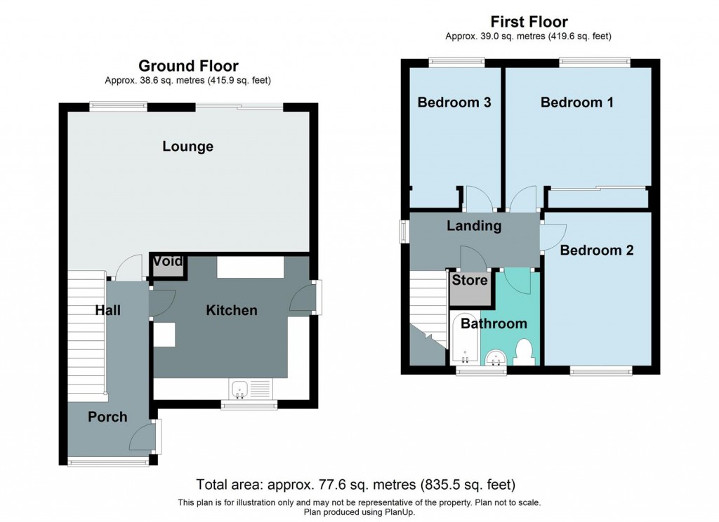 Floorplans For Squires Croft, Sutton Coldfield