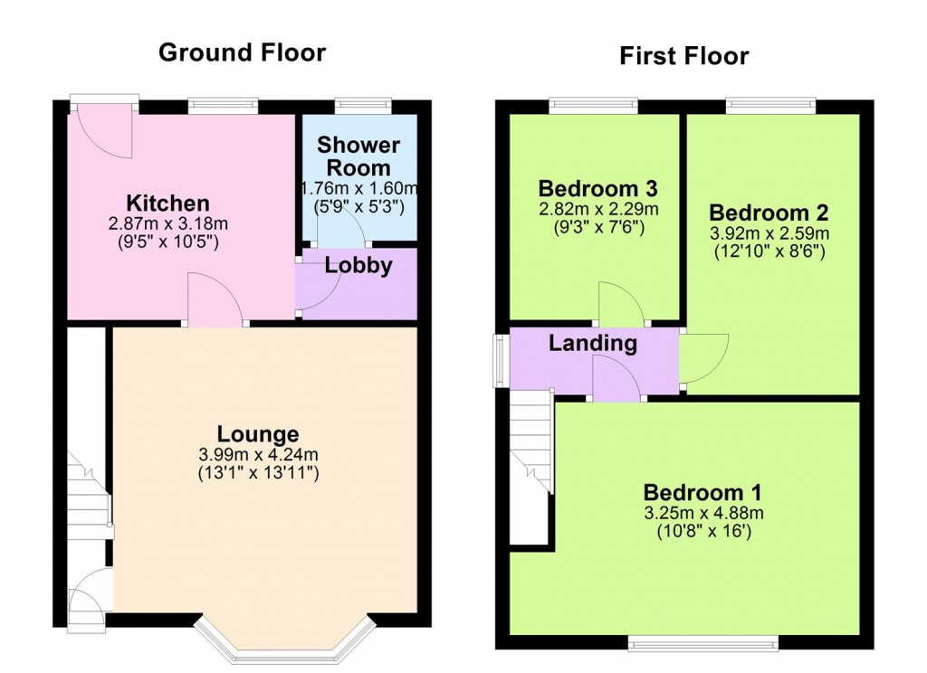 Floorplans For Marlborough Grove, Birmingham