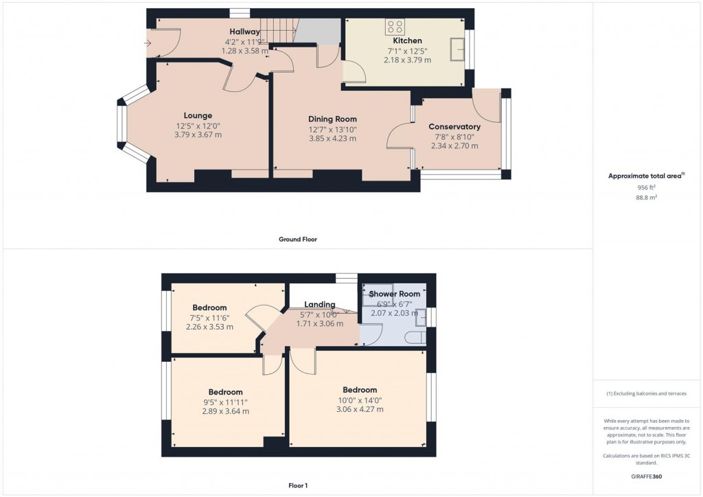 Floorplans For Manor Road, Stechford, Birmingham