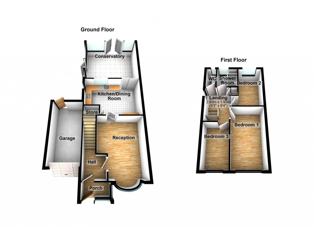 Floorplans For Rover Drive, Smiths Wood, Birmingham
