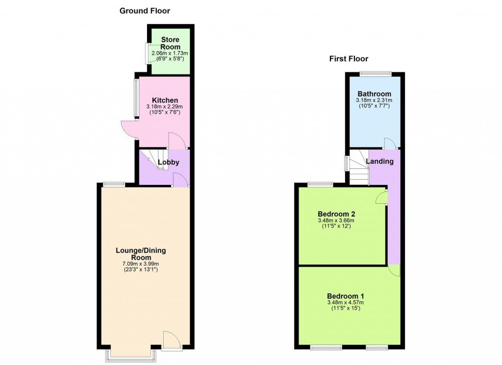Floorplans For Wharf Road, Tyseley
