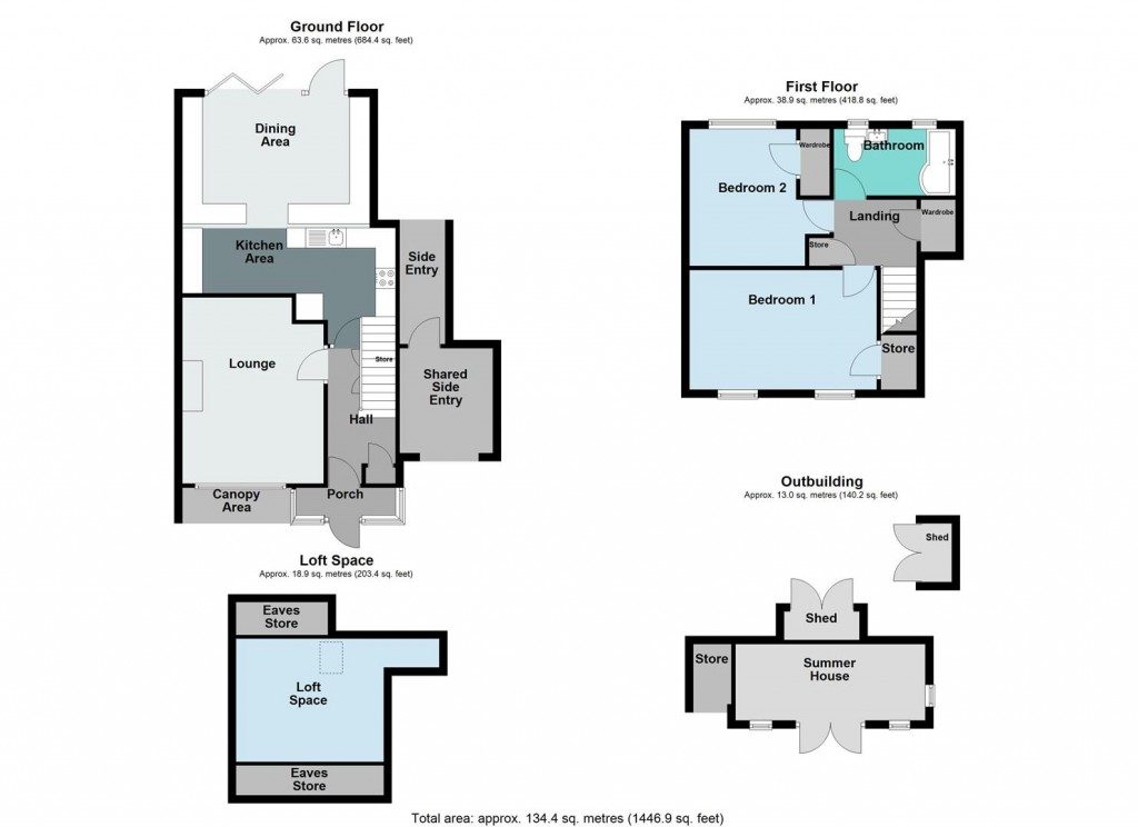 Floorplans For Packington Avenue, Shard End, Birmingham