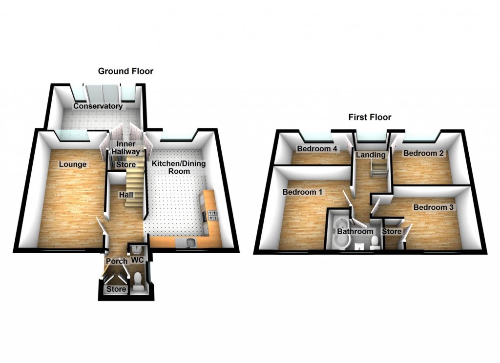 Floorplans For Greenfinch Road, Smiths Wood, Birmingham