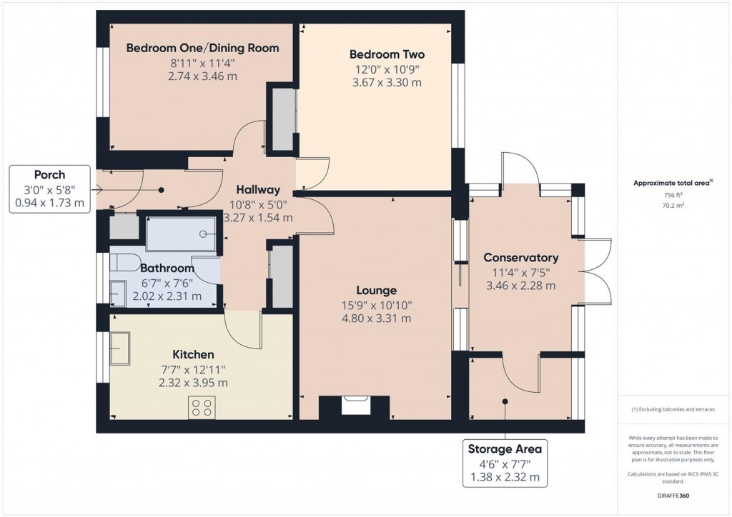 Floorplans For Jennifer Walk, Yardley, Birmingham