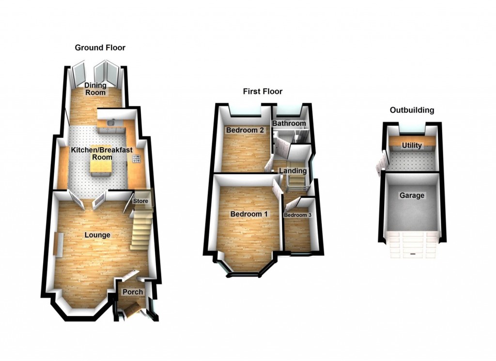 Floorplans For Cooks Lane, Kingshurst, Birmingham