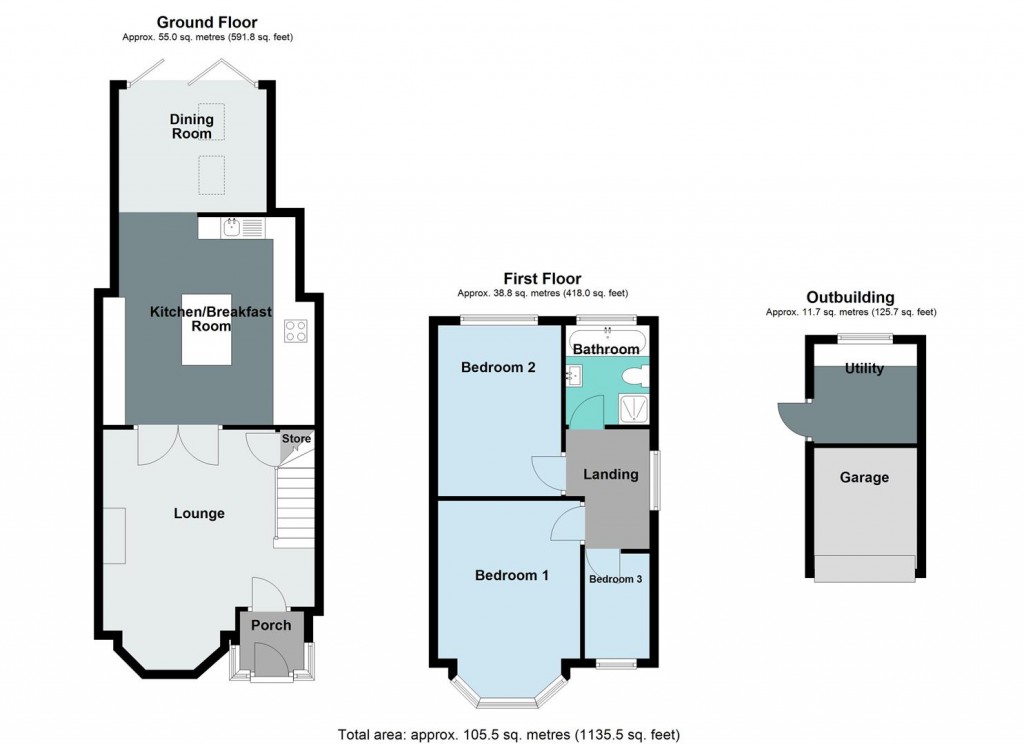 Floorplans For Cooks Lane, Kingshurst, Birmingham
