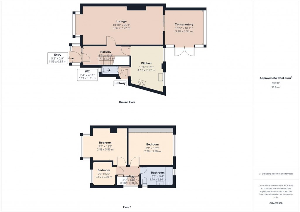 Floorplans For Trentham Grove, Birmingham
