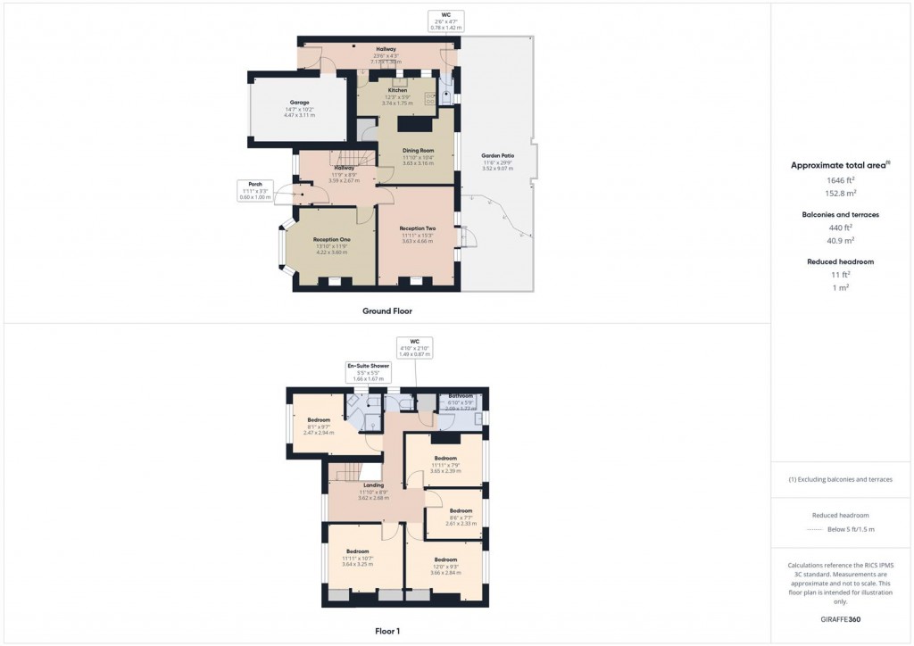 Floorplans For Rowlands Road, Yardley, Birmingham