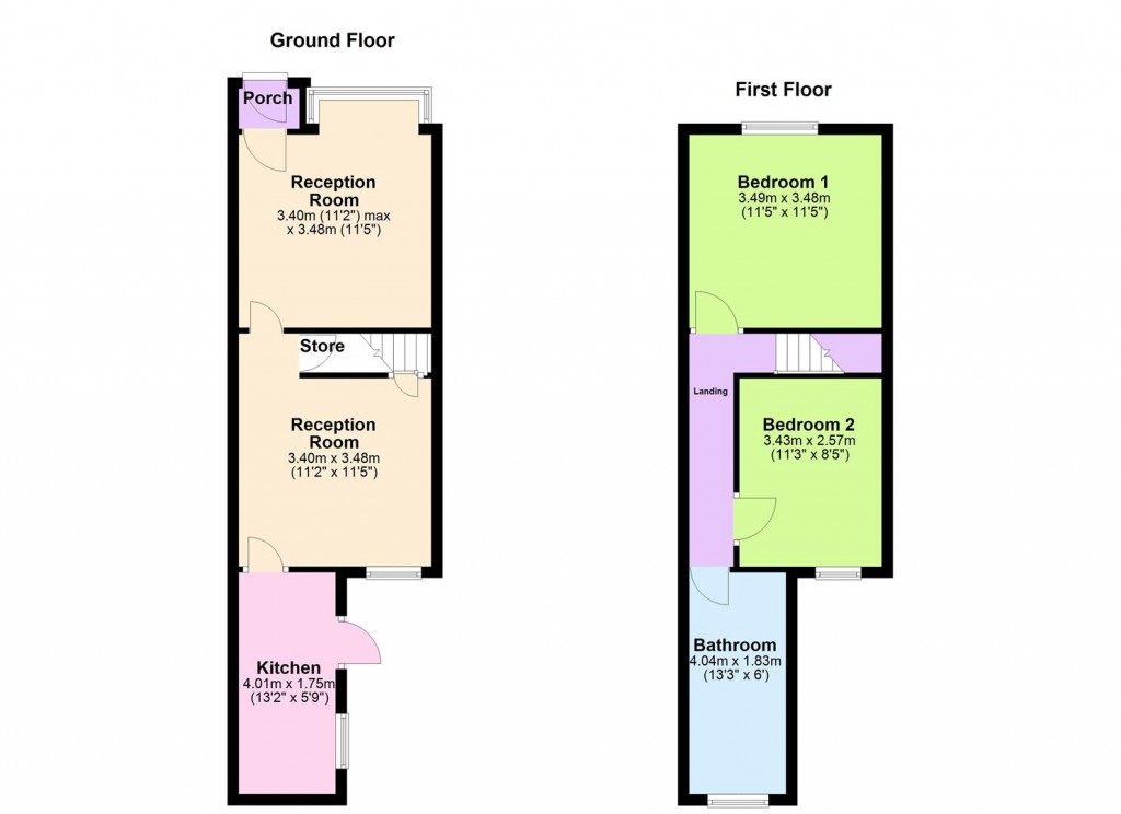 Floorplans For Stockfield Road, Yardley