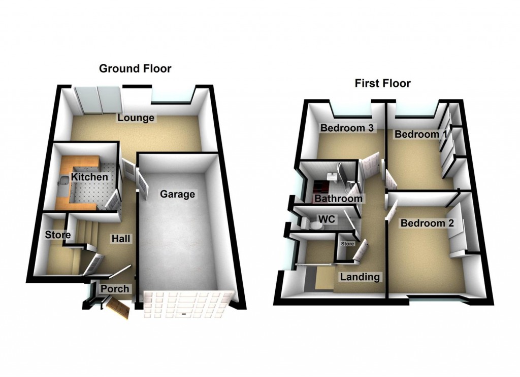 Floorplans For Hilltop Drive, Birmingham