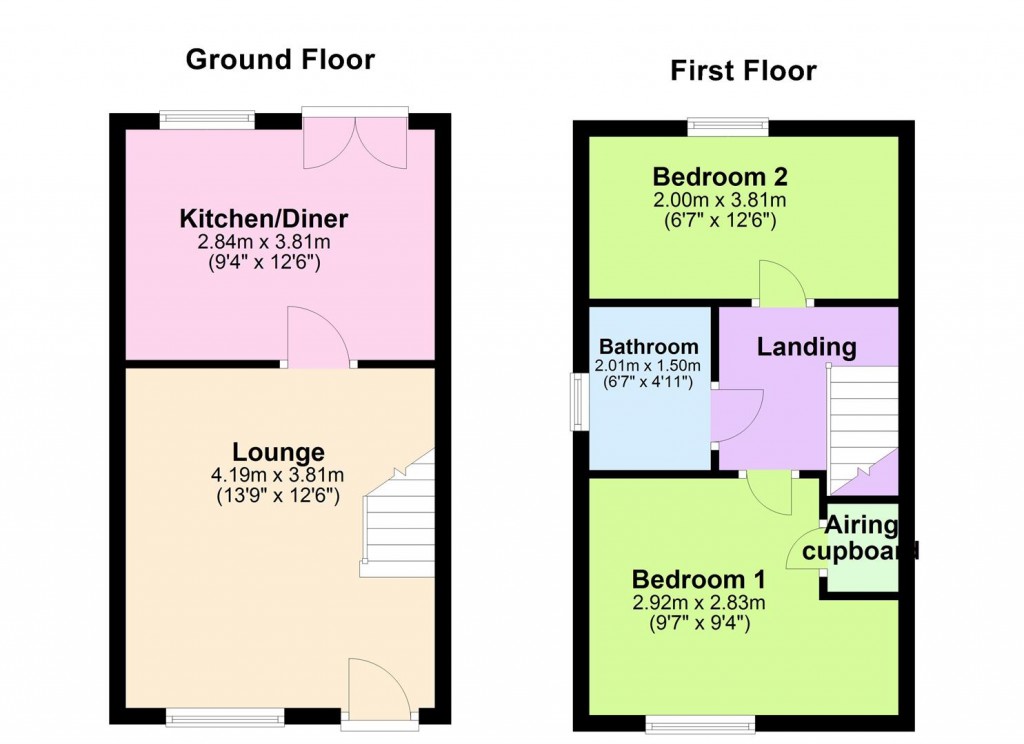 Floorplans For Fenton Road, Birmingham