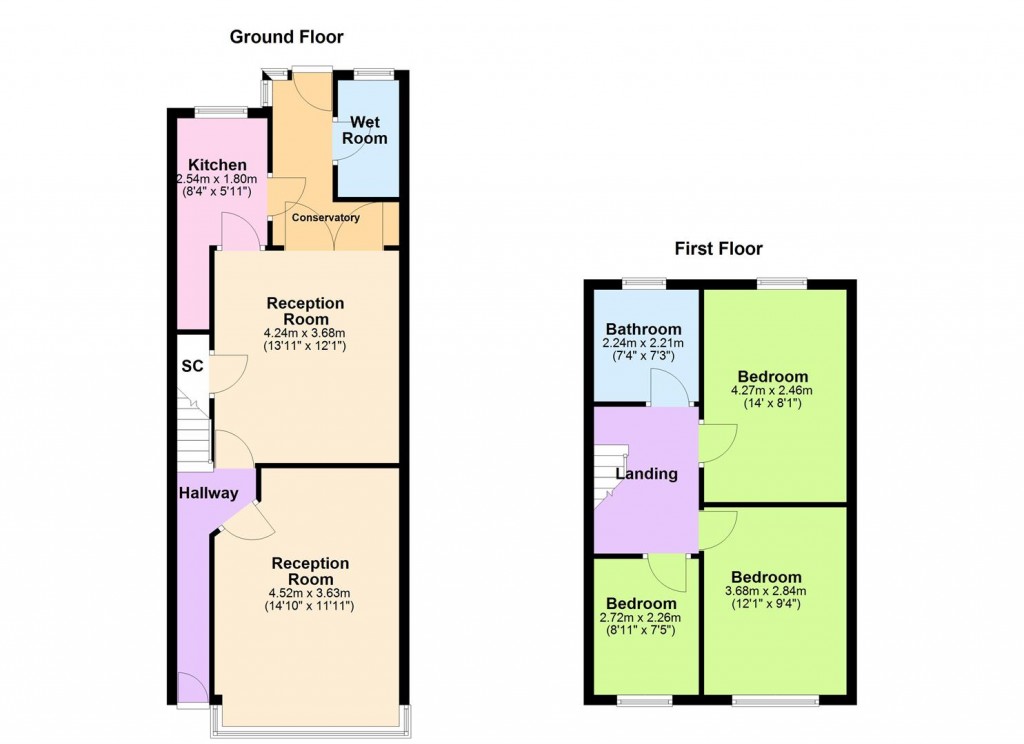 Floorplans For Brunton Road, Birmingham
