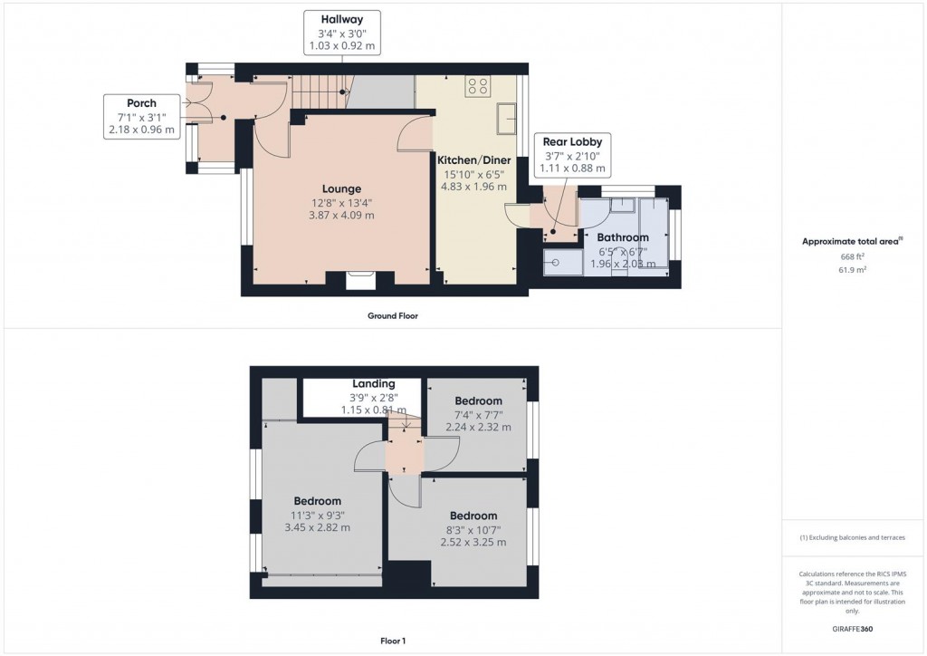 Floorplans For Yockleton Road, Lea Village, Birmingham