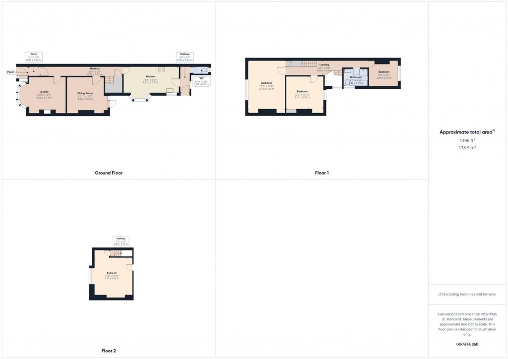 Floorplans For Henry Road, Yardley, Birmingham