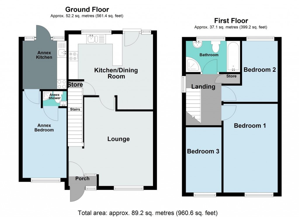 Floorplans For Lyecroft Avenue, Chelmsley Wood, Birmingham