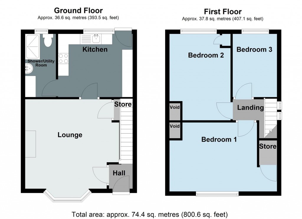 Floorplans For Drews Lane, Ward End, Birmingham