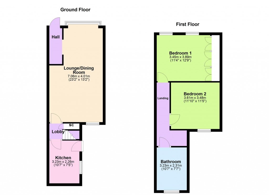Floorplans For Wharf Road, Tyseley