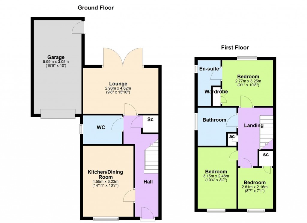 Floorplans For Saxon Avenue, Sheldon