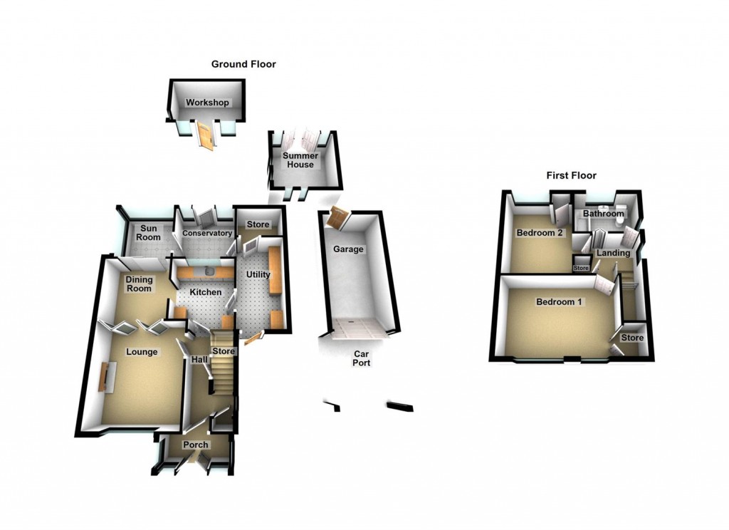 Floorplans For Old Croft Lane, Shard End, Birmingham