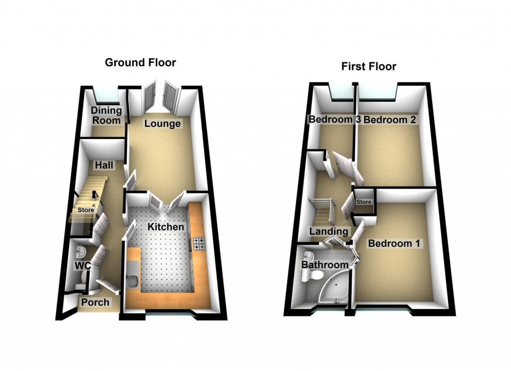 Floorplans For Buckland End, Birmingham