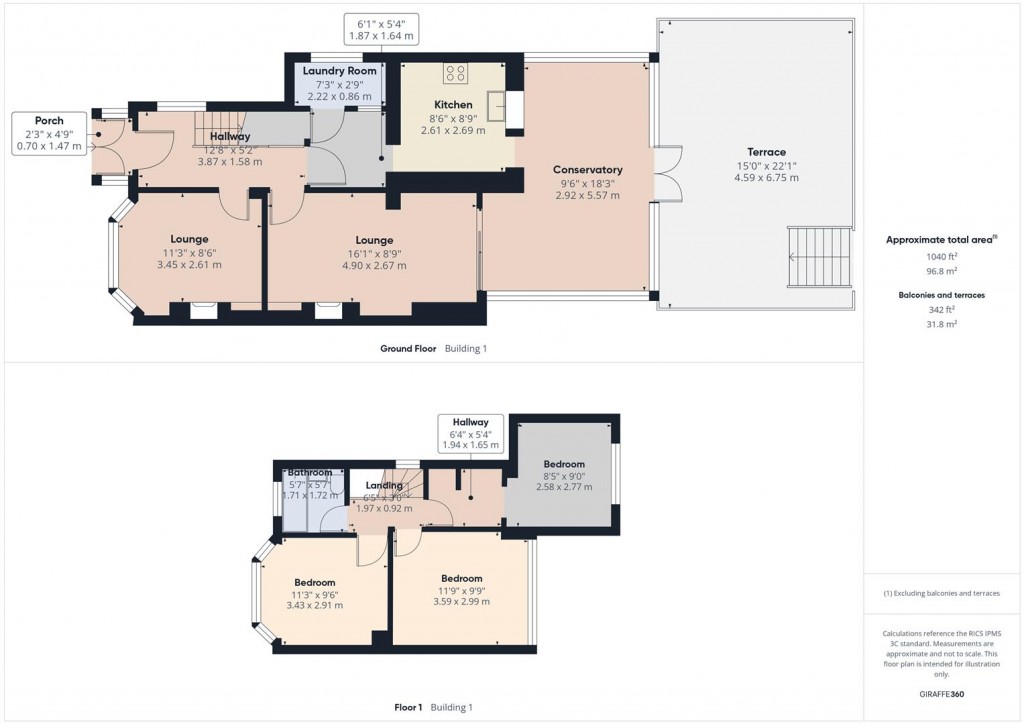 Floorplans For Derron Avenue, Sheldon, Birmingham