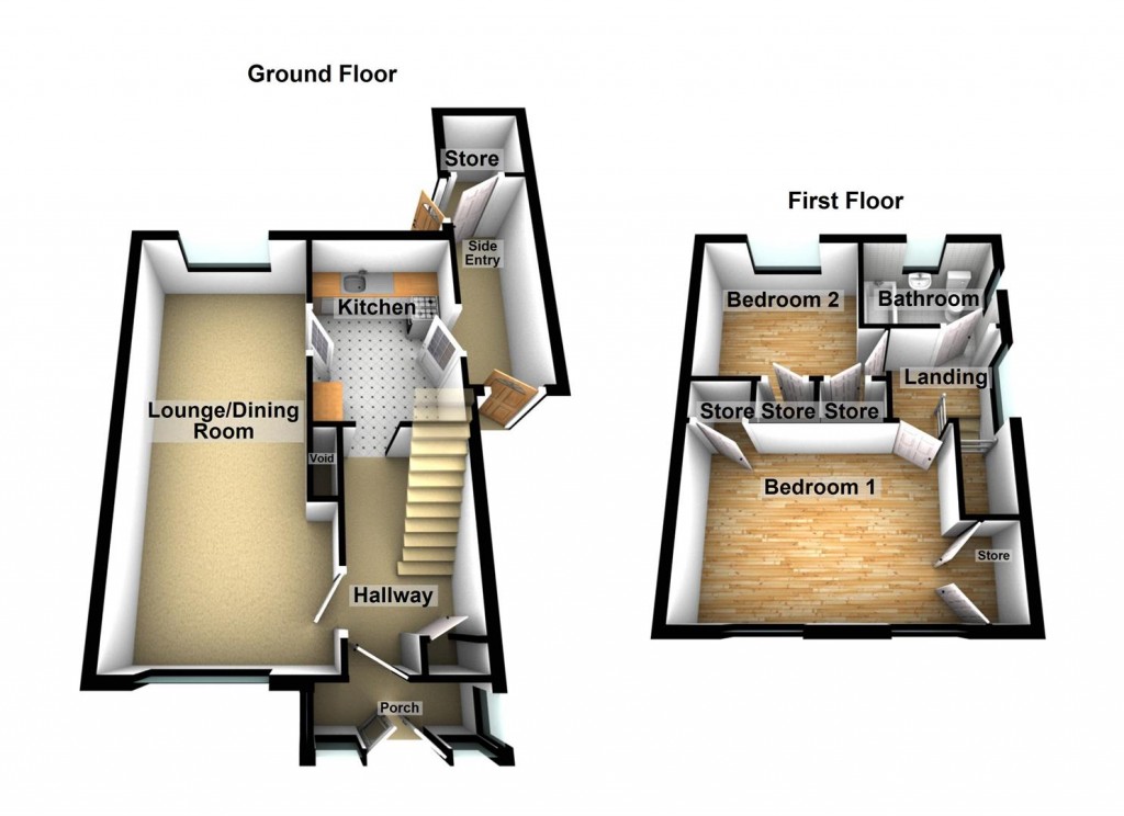 Floorplans For Hernefield Road, Shard End, Birmingham