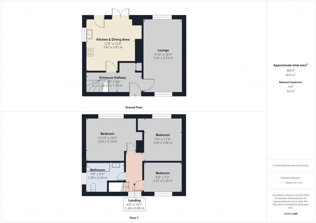 Floorplans For Evenlode Road, Solihull, West Midlands