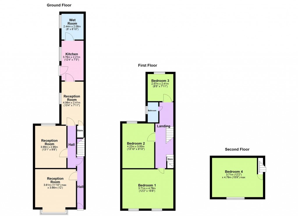 Floorplans For St. Oswalds Road, Birmingham