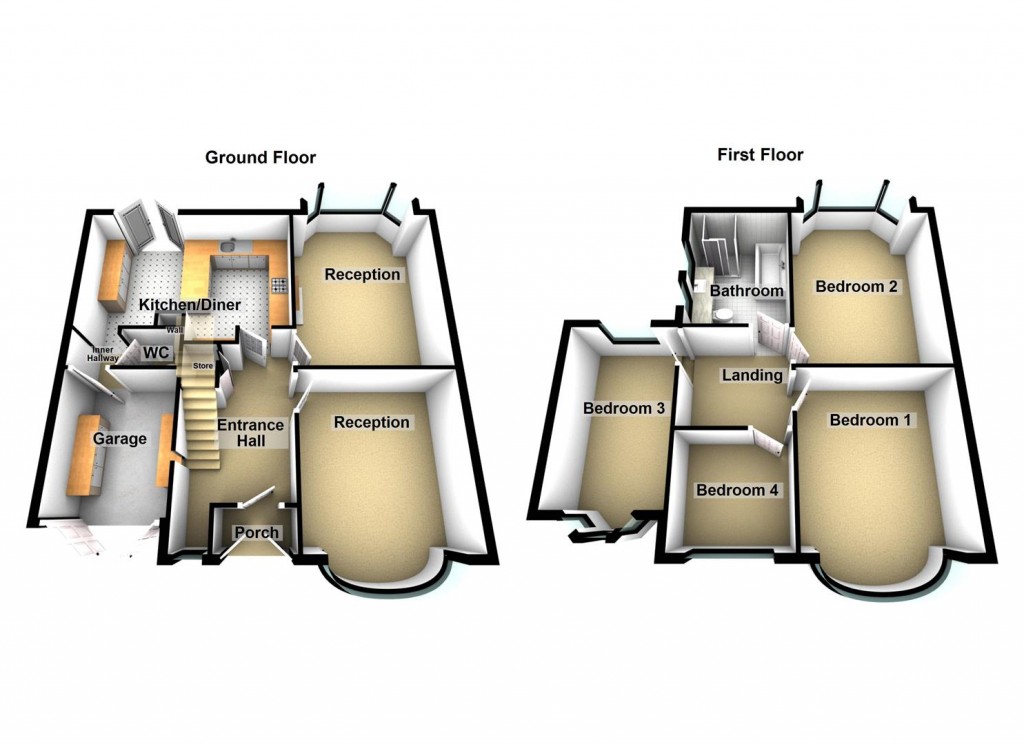Floorplans For Water Orton Road, Castle Bromwich, Birmingham