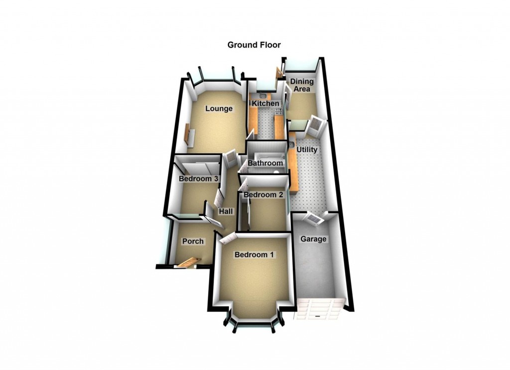 Floorplans For Heathland Avenue, Shard End, Birmingham