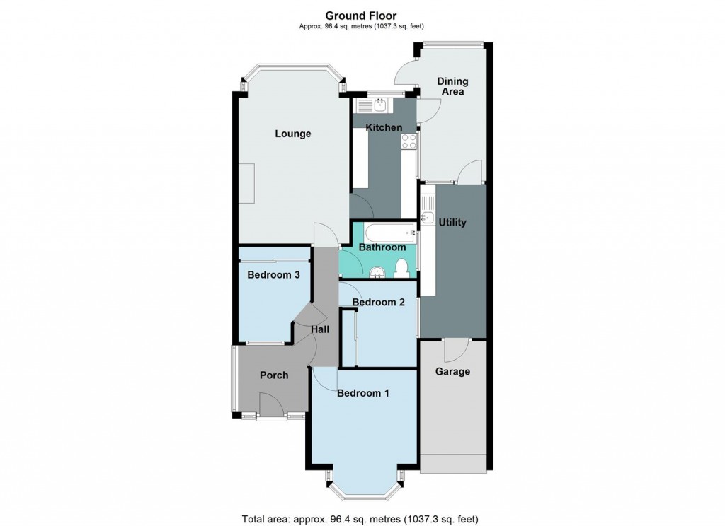 Floorplans For Heathland Avenue, Shard End, Birmingham
