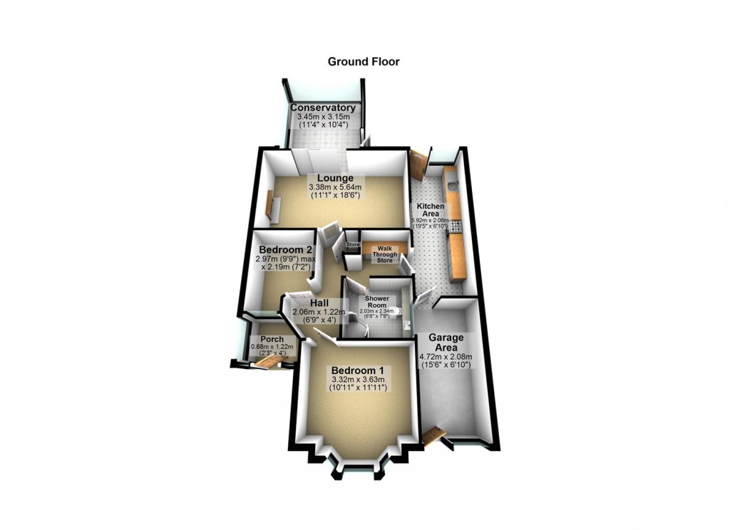 Floorplans For Heathland Avenue, Shard End, Birmingham